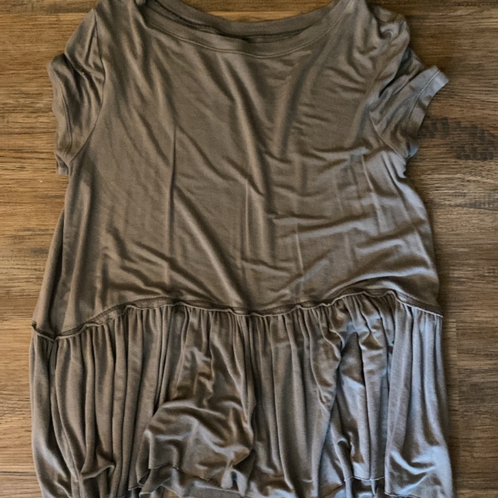 Gray loose blouse